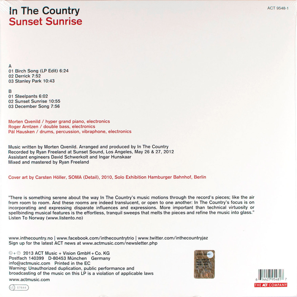In The Country - Sunset Sunrise (LP+CD)
