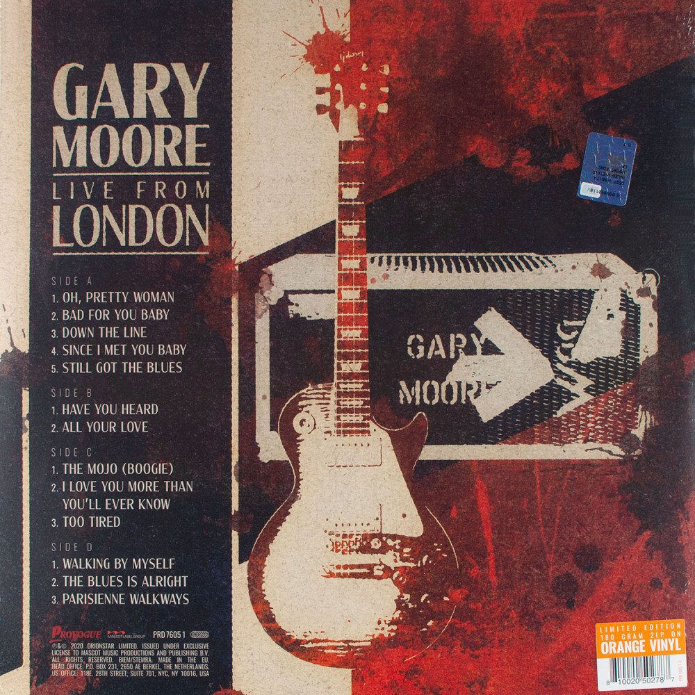 Gary Moore - Live From London | Limited Coloured Vinyl (2 LP)