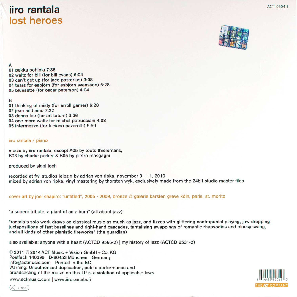Rantala, Danielsson, Erskine - How Long Is Now? (LP)
