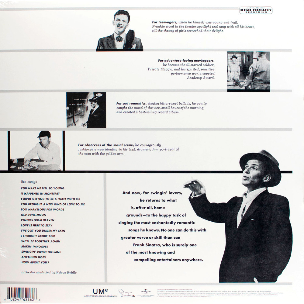 Frank Sinatra - Songs For Swingin' Lovers! (LP)