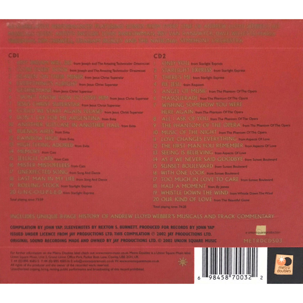 Various - The Essential Songs Of Andrew Lloyd Webber (2 CD)