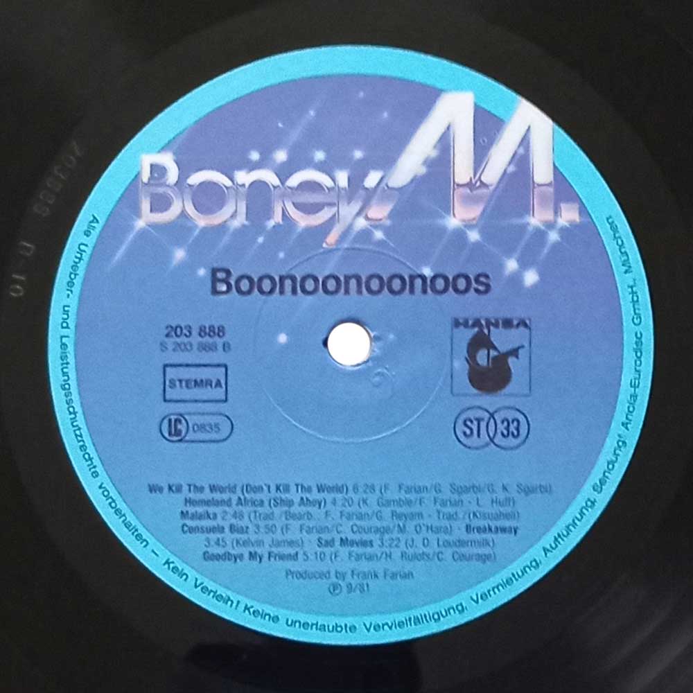 Boney M. - Boonoonoonoos  (LP)